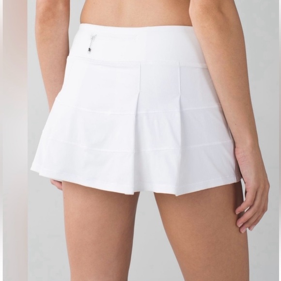 lululemon athletica Pants - lululemon pace rival skirt regular 8 running yoga tennis EUC athleasure white​​